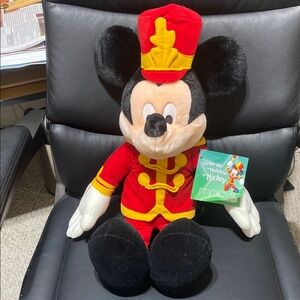 Disney Mickey Mouse Red and Black Stuffed Animal